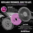 Truck Puck Thai Orchid Fragrancee Car Air Freshener – Long-Lasting Car Deodorizer, Refillable Vent & Visor Clip Auto Air Freshener for Car, Truck & SUV, Premium Fragrance, Pack of 3