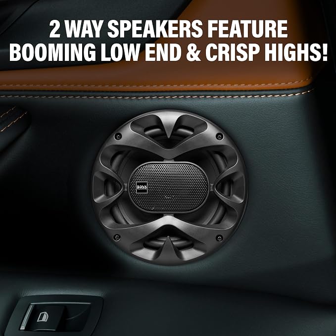 CH6520B 6.5 Inch Car Door Speakers - 250 Watts Max (Pair), Coaxial, 2 Way, Full Range, 4 Ohms, Sold in Pairs, Bocinas para Carro (Pack of 2)