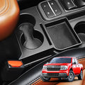 Front Cup Holder for Ford Maverick 2025 2024 2023 2022,Upgraded Dual Drink Holder Storage Organizer for Maverick Interior Accessories,Front Seat Armrest Box Insert Expander Water Bottle Holder