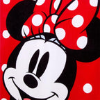 Store Official Minnie Mouse Beach Towel with Minnie Screen Art on Topside - Measures 29" x 58" - Soft & Absorbent for Pool or Beach - Bath Towels for Kids Who Love