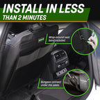 AUTO PRODUCTS - 2 Pack Car Seat Back Protectors, Reversible Kick Mats - Gray