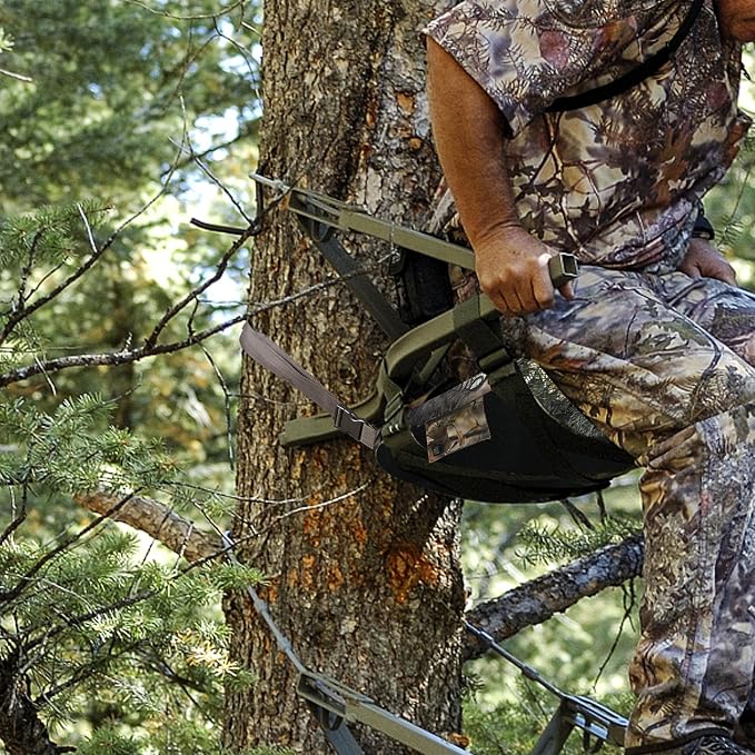 Heated Hunting Seat Cushion, Waterproof Seat Pads for Tree Stand & Ladder Stand, for Hunting, Ice Fishing, Hiking, Camping (Camo)