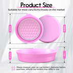 Car Cup Coaster Universal Non-Slip Cup Holders Bling Crystal Rhinestone Car Interior Accessories 2 Pack Pink