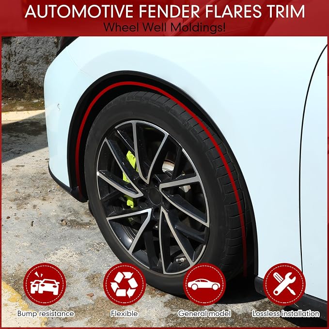 26ft Car Door Edge Trim Guards with Tape L Shaped Lip Guard Trims Molding Kit Doors Black Rubber Automotive Seal Doors Edge Protector for Cars Fender Camper Canopies Mirror Edges Running Board