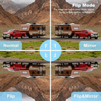 VTimes 3-Camera Wireless RV Backup System, RV Backup Camera with 7'' HD Monitor for Truck, 4 Channels Split Screen, BSD Alert, 984FT Signal Range, IP69K Waterproof IR Night Vision, DIY Guide Lines