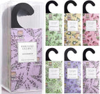 Large 12 Packs Hanging Scented Sachets Long-Lasting Closet Deodorizer Air Freshener Fabric Refresher Odor Eliminator for Drawer Home Fragrance Gift Set（6 Scents）