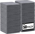 AIDEA Microfiber Cleaning Cloth Grey-50PK, Soft Absorbent Rags, Microfiber Towels for Cars, Kitchen Towels, Dusting Cloth for Home, Window, Cleaning Supplies, 12"×12"