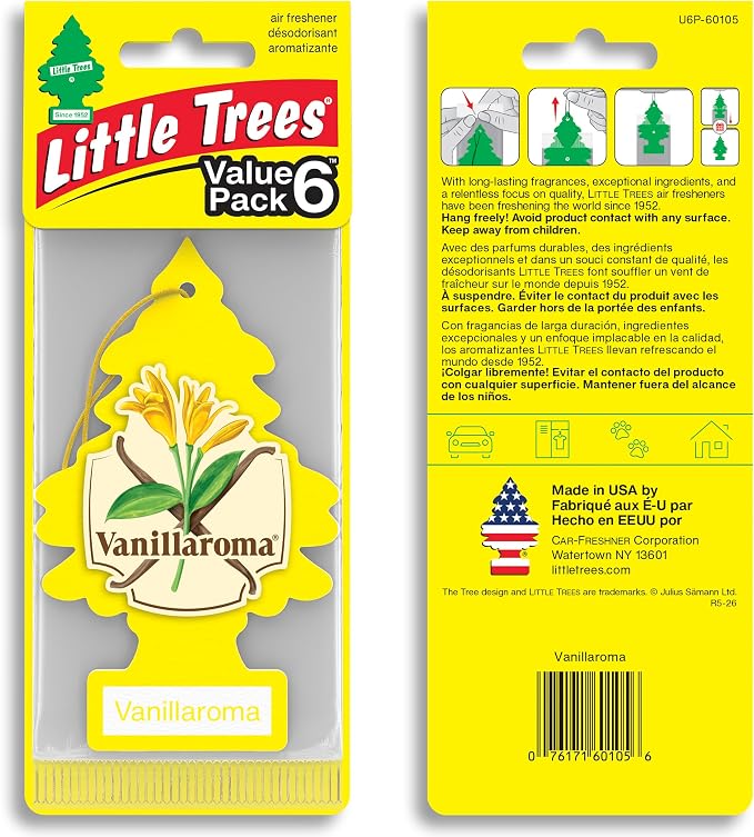 Car Air Freshener | Hanging Tree Provides Long Lasting Scent for Auto and Home | 24 Air Fresheners |Vanillaroma