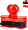 Tire Shine Applicator Brush - Extra Large Automotive Tire Dressing Applicator Brush with Storage Stand for Tire Detailing & Car Wash Kit, Black, 3.6 Inch Length (1,Red)