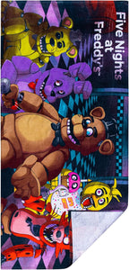 Kids Super Soft Cotton Beach Towel, 58 in x 28 in, Five Nights At Freddy's