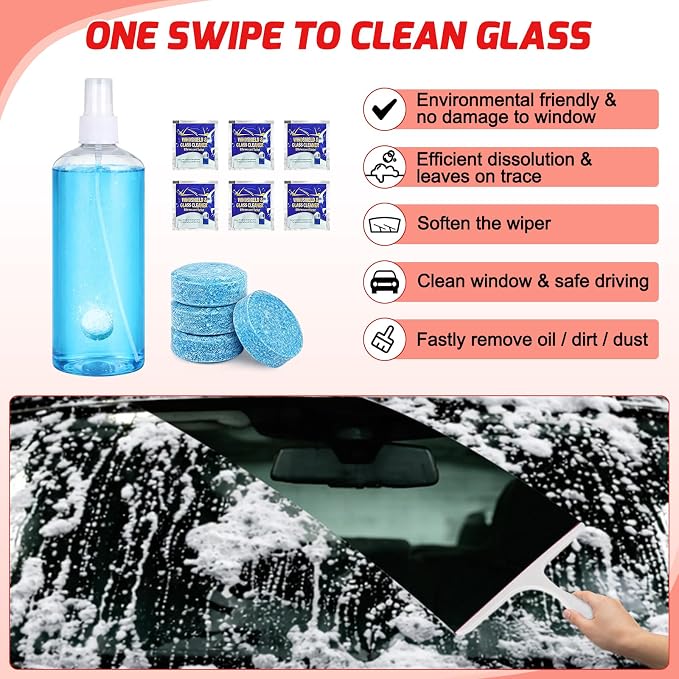 37PCS Car Detailing Kit Auto Cleaning Tools Wash Set with Storage Carry Bag Home Use for Interior Exterior Deep Clean Car Care Windshield Dashboard Seat Air Vents Wheels Tires, Red