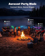 34 Inch UTV Sound Bar, IP66 Waterproof Bluetooth Golf Cart Sound Bar, ATV SoundBar with RGB Lighting, Amplified Powersports SXS SoundBar, UTV Speakers Compatible with Polaris RZR Can-Am