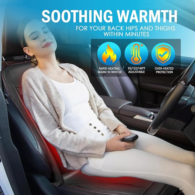 16 Fans 3 in 1 Cooling Massage Seat Covers for Cars,Cooling Comfortable Seat Cover, Universal Seat Cushion for Four Seasonsr&Massage (Black-3)