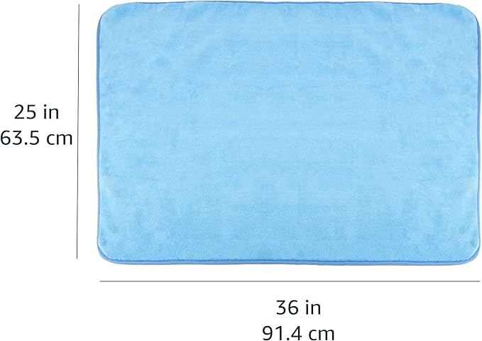 Super Absorbent Microfiber Car Drying Towel, Scratch-Free, Streak-Free, Lint-Free, 36"L x 25"W, Blue
