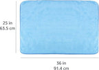 Super Absorbent Microfiber Car Drying Towel, Scratch-Free, Streak-Free, Lint-Free, 36"L x 25"W, Blue