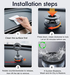 REOKILY 2026 Upgraded Suction Cup Phone Mount Nano Gel 360° Vacuum Magnetic Car Phone Holders for Your Car 110LBS Reinforced Mount for MagSafe Gym/Mirror for iPhone & Android
