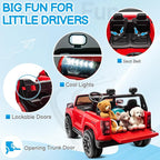24V Licensed Colorado Electric Car for Kids, Ride on Toys for Toddlers with Remote Control, 2 Seater Electric Car Ride On Vehicle w/Bluetooth, Soft Start, LED Lights - Red