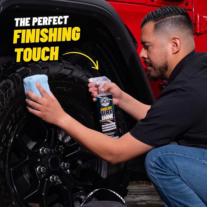 Car Detailing Kit, Interior and Exterior Cleaning, 9-Piece | Includes Tire Shine, Quick Detailer, Total Interior & Glass Cleaner, Microfiber Towels, Applicator & Storage Bag