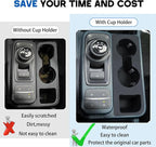 Cup Holder for Ford Maverick 2026 2025 2024 2023 2022 Center Console Cup Holder Insert Middle Console Silicone Drink Holder Organizer Waterproof Non-Slip Interior Decoration for Maverick Accessories
