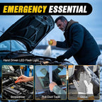Car Emergency Kit with Jumper Cable, First Aid Kit Safety Assistance Tools for Travel Camping Outdoor Cars Truck SUV RV, Roadside Essentials with Flash Light