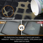 Car Seat Cover Waterproof Back Seat Cover for Kids and Dogs Without Smell Heavy Duty and Nonslip Rear Seat Protector Non Stick Fur Bench Seat Cover for SUV Van Easy to Install Machine Washable