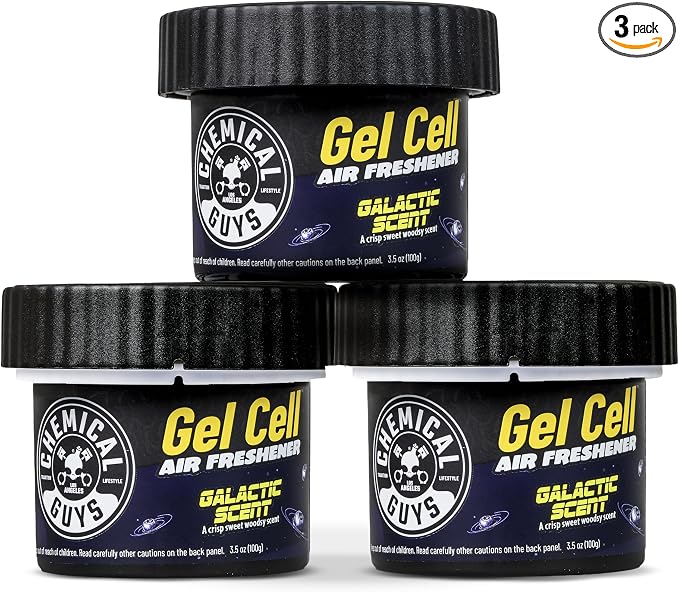 Galactic Scent Gel Can Air Freshener, Adjustable Car Air Freshener Gel With Touchless Vent Control For Cup Holder, Under Seat, Office And Home Use - 3 Pack