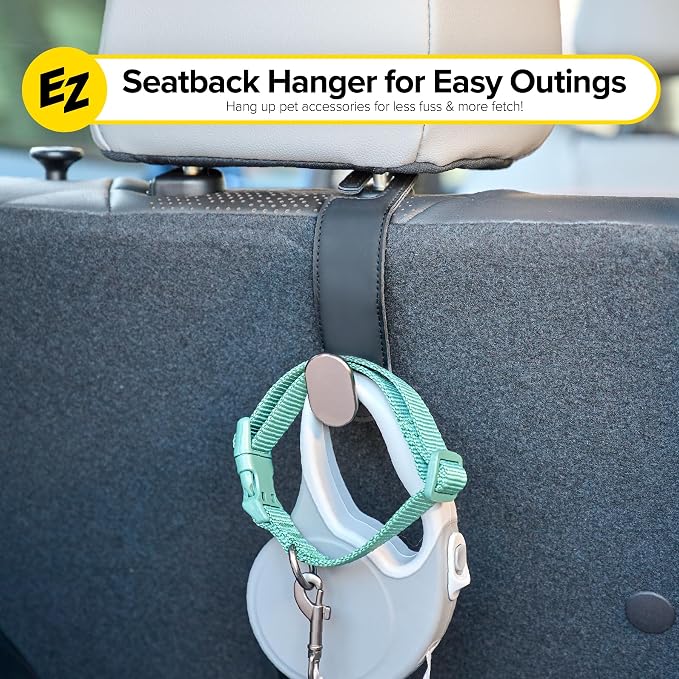 Headrest Hook (2-Pack) - Car Accessories | For Hanging Bags And Purses, Simple Seat Back Hangers, Car Essentials, Road Trip Essentials For Adults