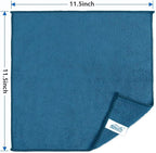 Navy Blue Microfiber Cleaning Cloth, 50 Pack Cleaning Towels for Kitchen, Lint Scratch Free, Highly Absorbent, and Reusable Cleaning Rags for House, Window and Glass, Cars, 11.5 X11.5 inch