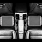 Bling Diamond Car Mats Shining Carpet Crystal Rhinestones Sparkly Glitter Floor Mats with Anti-Slip PVC Heel Pad Universal Fit for Automotive SUV, Sedan, Car, Van, 4pcs for Girl Women, Gray