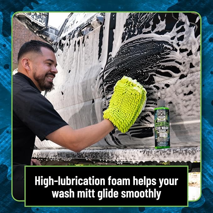 High Impact Car Wash Soap, Deep Cleaning Vehicle Shampoo With Thick High Lubricity Suds, For Paint, Clear Coat, Wheels, and Exterior Surfaces - 16 Fl Oz