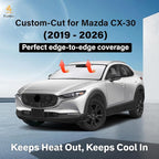 Windshield Sun Shade Compatible for Mazda CX-30 2019–2026 | Custom Fit Crossover Front Window Sunshade | Foldable Heat & UV Reflective Sun Visor