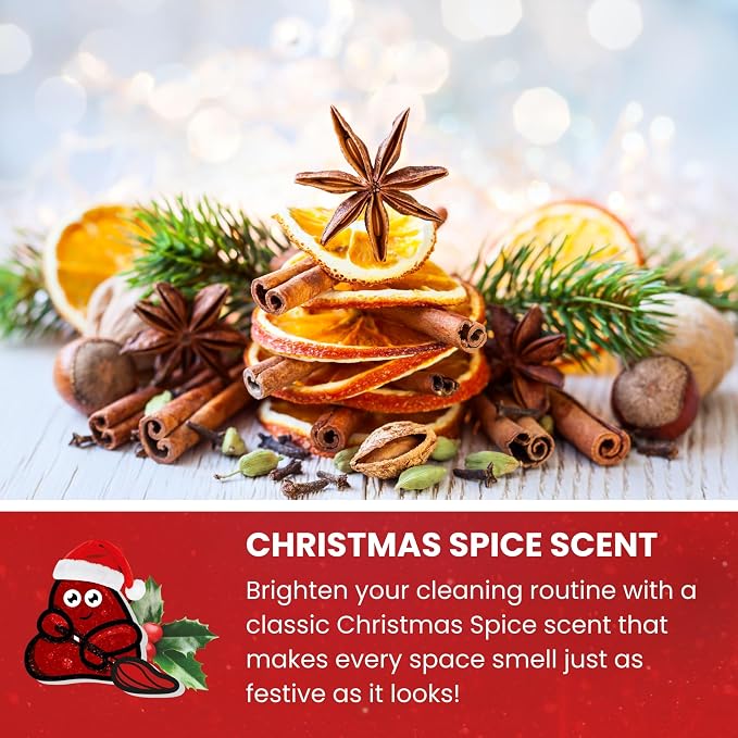 Car Cleaning Gel Putty - Christmas Spice Scented Interior Detailing Tool for Cup Holders, Air Vents & Keyboard - Reusable Auto Detailing Accessories - Dust Remover Goop