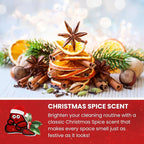Car Cleaning Gel Putty - Christmas Spice Scented Interior Detailing Tool for Cup Holders, Air Vents & Keyboard - Reusable Auto Detailing Accessories - Dust Remover Goop
