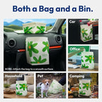 Disposable Car Garbage Bin Bags, Vomit Trash Bags made with Recycled HDPE for Boat, Plane, Travel, Camping, Bedroom, Study Room, Office and Car, 20 pcs