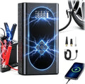 8000A Jump Starter with Air Compressor, 10-in-1 Portable Car Battery Booster and Tire Inflator Fast Charging Power Bank, Air Pump Battery Jumper Camping Road Trips Car Owner Gift