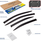 Goodyear Shatterproof Window Deflectors for Toyota Corolla 2020-2026 Sedan, Tape-on Rain Guards, Window Visors, Vent Deflector Visor, Car Accessories, 4 pcs. - GY008731