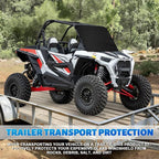 600D UTV Windshield Snow Cover Compatible with Polaris RZR Pro XP/Turbo R/Pro R 2020-2026, Transport Windshield Protector for Ice and Snow
