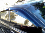 Car Window Rain Guard | Outside Mount Visors Auto Side Window Deflectors | Windows Visor Rain Shields Compatible with 2007-2012 Hyundai Veracruz | 4 Pcs Set, LGWV2-263, Light Tinted