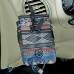 DriverPockets Car Phone Holder Air Vent Pouch and Front Seat Organizer with 3 Pockets, Hanging Hooks and Charging Port (Southwest)
