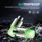 6 PCS LED Tire Valve Stem Cap Lights, 360 Degree Visibility Rotating Flash, Waterproof Wheel Lights for Trucks, Cars, SUVs (Green)