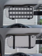 Vehicle MOLLE Panel Car Visor Organizer Storage Rack Rigid Insert Panel for Backpack Tactical Accessories Gear Holder Molle Pouches EDC Gadgets Small Tools Pens Sunglasses