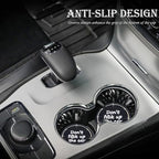 2PCS Bling Crystal Rhinestone Cup Holder Coaster – 2.75 Inch Anti-Slip Auto Insert Cup Coaster – Sparkling Interior Decor Accessories for Cars & Vehicles (Black & Colorful)