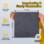 Microfiber Cleaning Cloths (12-Pack) — Scratch-Free Car Towels