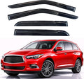KPY Rain Guards Fit for 2013-2021 Infiniti QX60, Out-Channel Window Visors Vent Wind Deflectors 4PC, Car Accessories for 2013-2021 Infiniti JX35