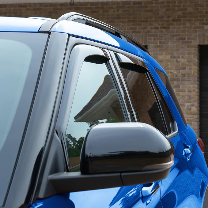 Goodyear Shatterproof in-Channel Window Deflectors for Ford Explorer 2020-2026, Rain Guards, Window Visors for Cars, Vent Deflector, Car Accessories, 4 pcs - GY008030