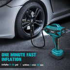 Cordless Tire Inflator Air Compressor Compatible with Makita 18V Battery, 160PSI Portable Air Pump with Digital Pressure Gauge, Fast Inflation for Cars, Motorcycles, Bikes (Tool Only)