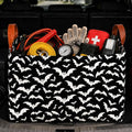 Bat Car Trunk Organizer,20L Collapsible Auto Storage Basket with Handles, Waterproof Reusable Shopping Grocery Bags for SUV, Truck, Gothic Bats Cars Boot Organizer Gifts for Women Men Drivers