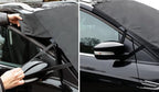 Windshield Cover for Ice and Snow - Snow Cover for Car, Truck and SUV Made of All-Weather 600D Polyester with 6 Anchor Points Ends Ice Scraping and Protects Window Glass from Scratches (79” x 45”)