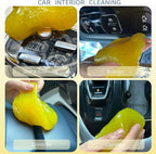 4-Pack Car Cleaning Gels Car Interior Cleaner Putty Slime Auto Detailing Tools Universal Dust Removal Cleaning Kit for Car Accessories Vents 3C Office Four Scented