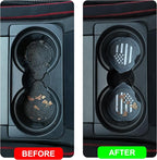 Car Cup Coaster Universal Non-Slip Silicone Cup Holder Insert Car Interior Accessories for Drink American Flag US Flag 4 Pack Grey
